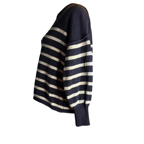 Madewell Conway Pullover Striped Sweater, Deep Indigo, Women’s Small - Picture 9 of 10